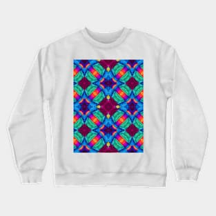 Crochet Color Explosion Crewneck Sweatshirt